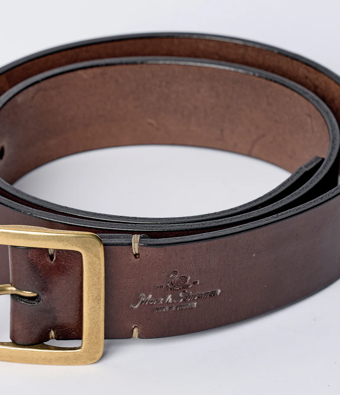 Regular Saddle Leather Belt (4cm / 1.57In) - Image 4