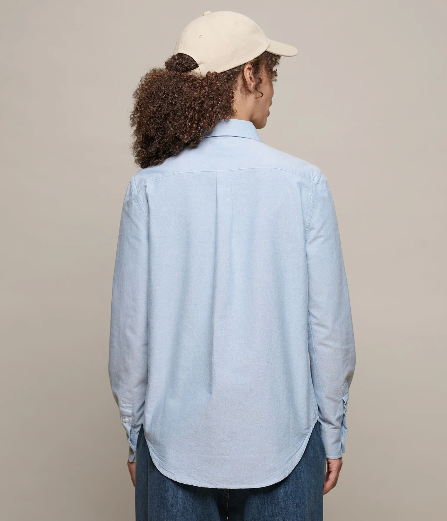 Shaped Cotton Oxford Long Sleeve Shirt - Image 3