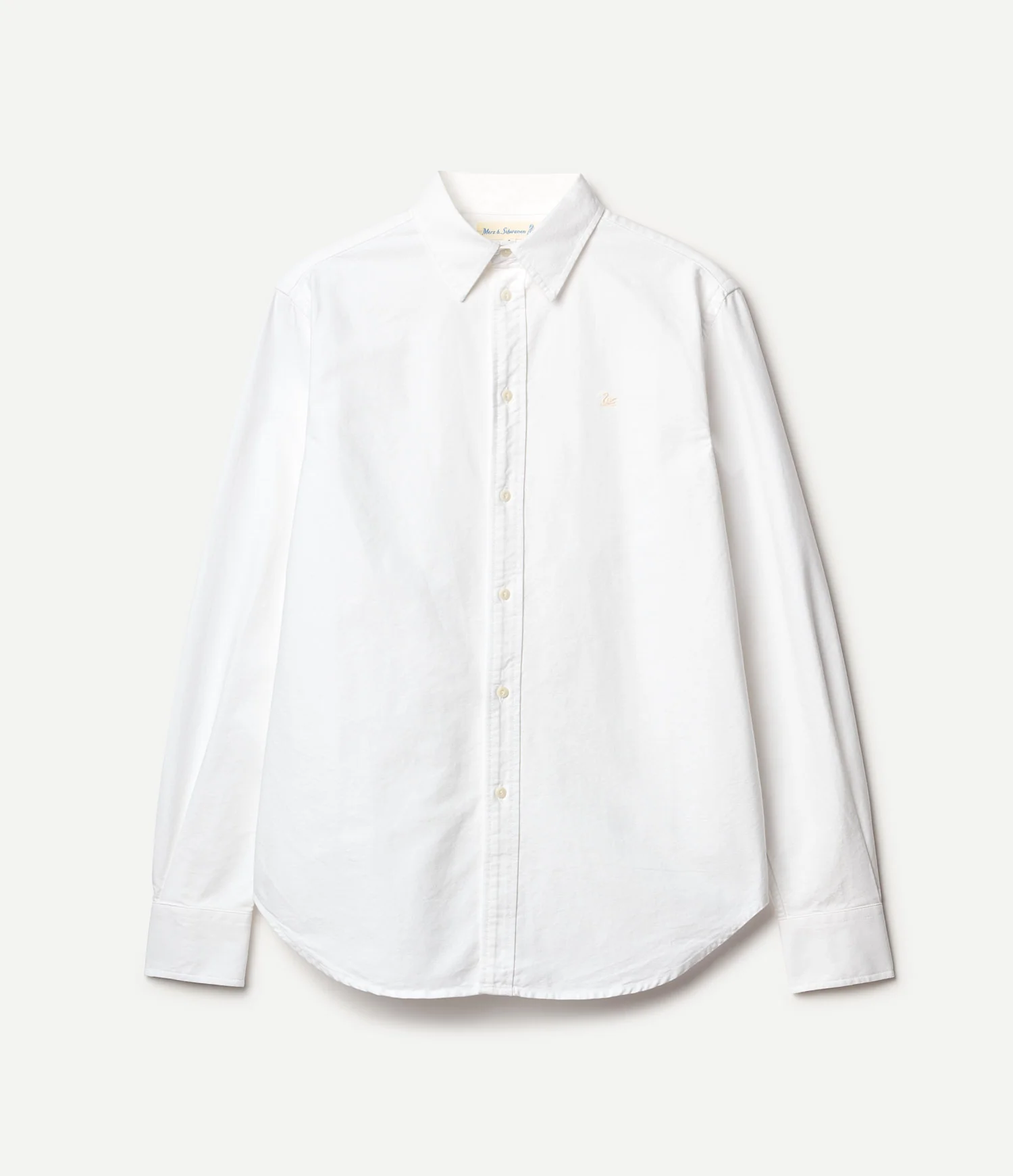 Shaped Cotton Oxford Long Sleeve Shirt