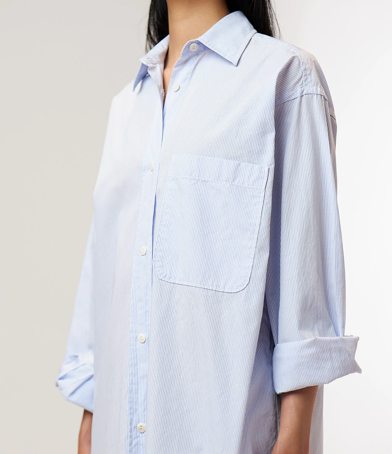 Paper Touch Cotton Poplin Shirt Dress - Image 3