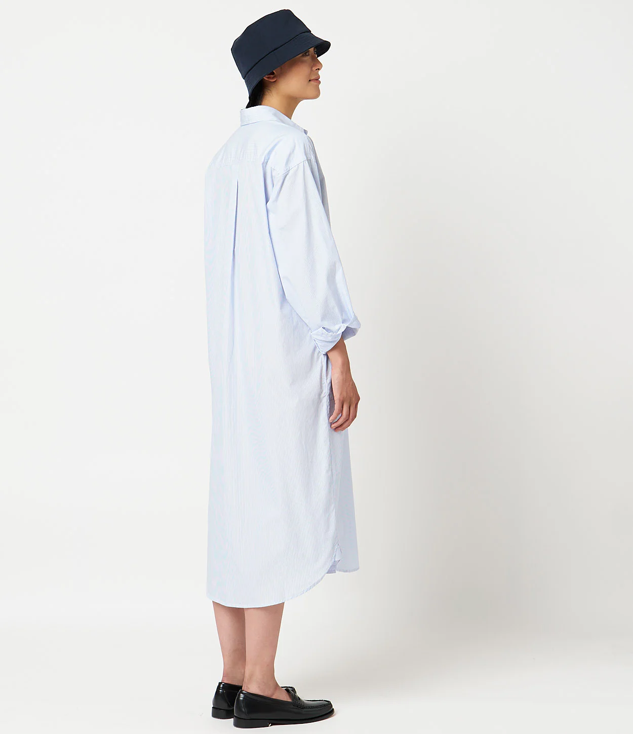Paper Touch Cotton Poplin Shirt Dress - Image 4