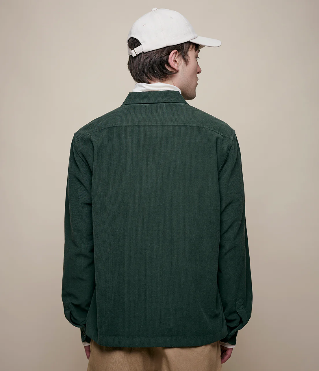 Lightweight Cotton Corduroy Long Sleeve Shirt - Image 3