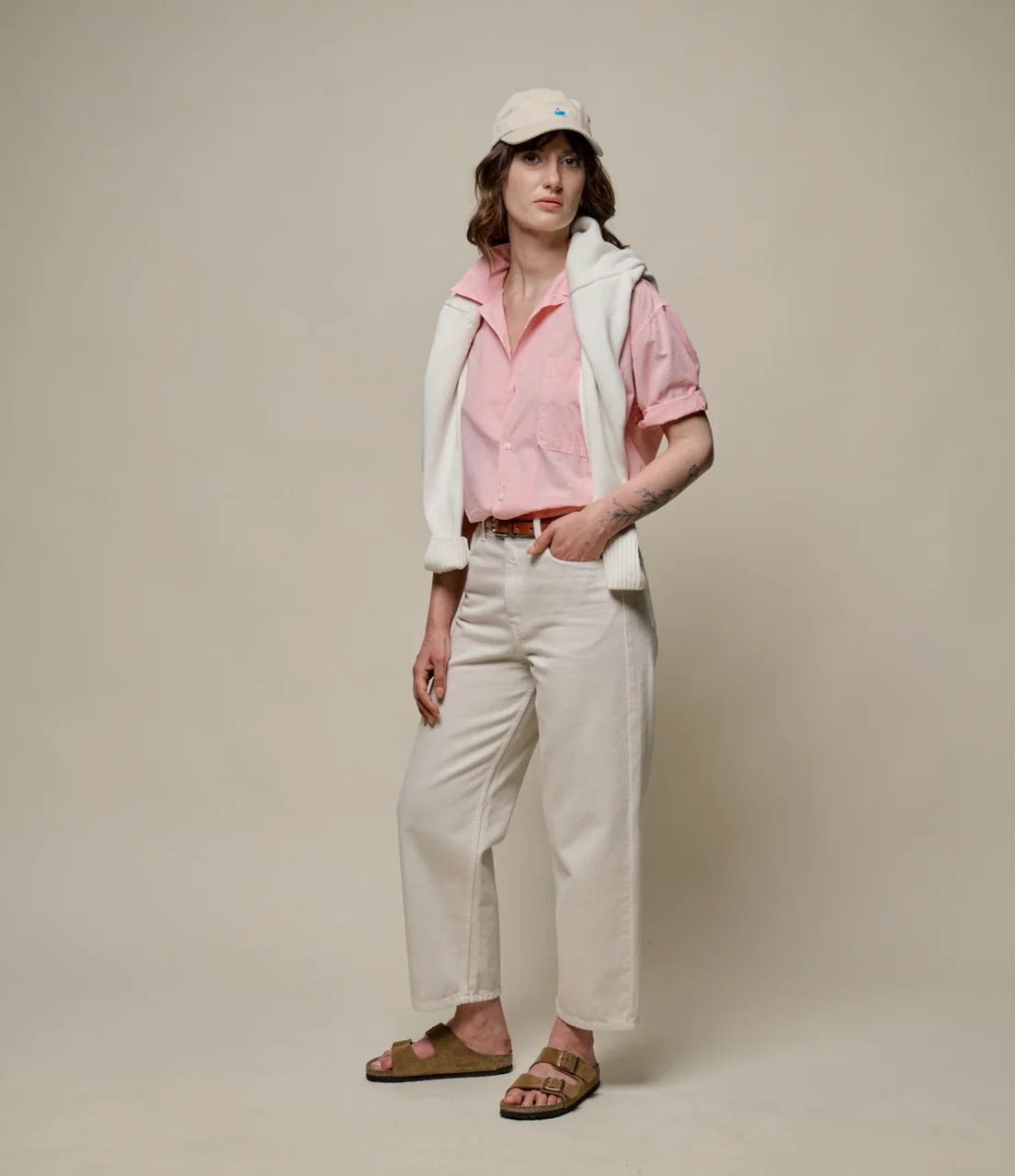 Lightweight Cotton Poplin Short Sleeve Shirt - Image 4