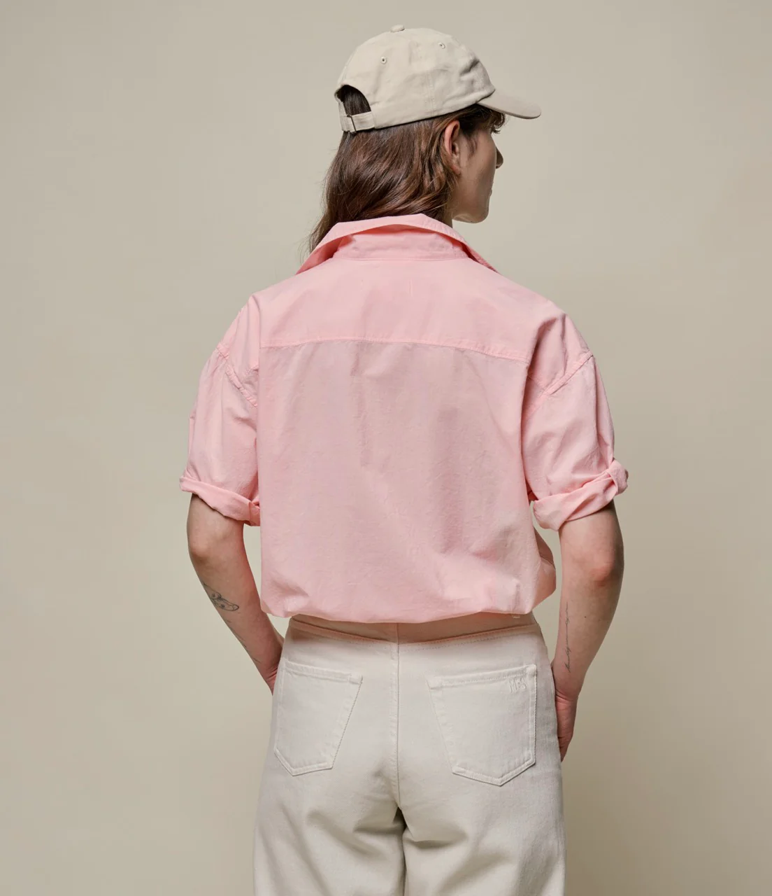 Lightweight Cotton Poplin Short Sleeve Shirt - Image 5