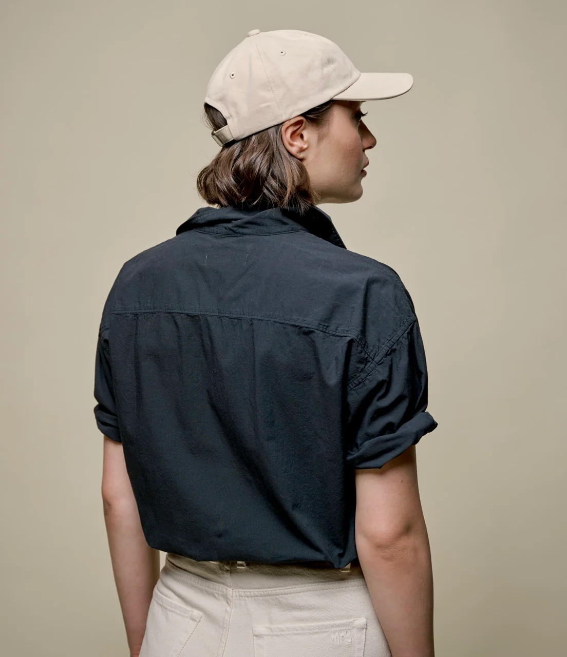 Lightweight Cotton Poplin Short Sleeve Shirt - Image 6