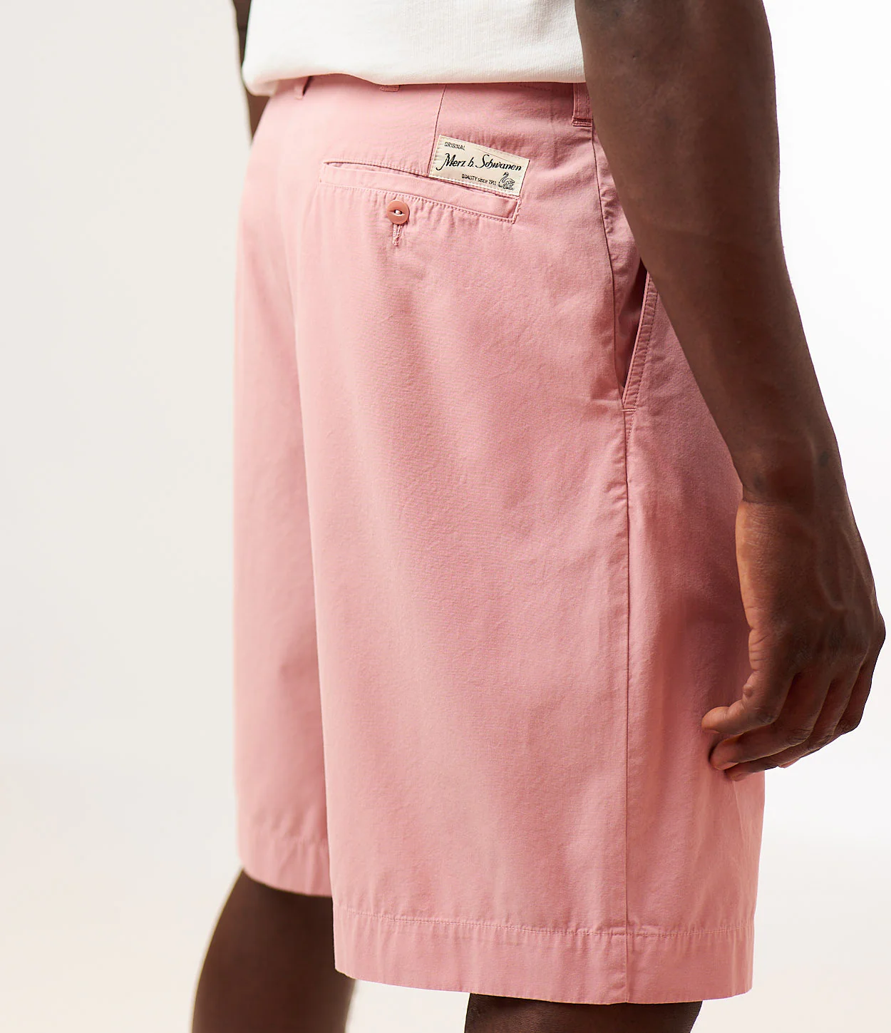 Pleated Cotton Poplin Bermuda Shorts - Image 3