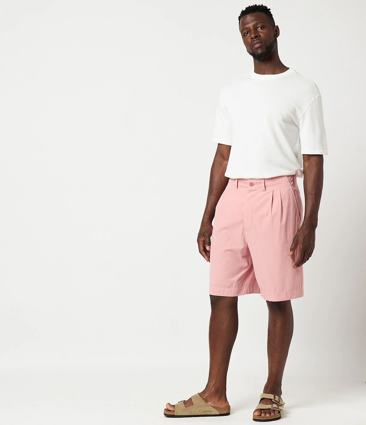 Pleated Cotton Poplin Bermuda Shorts - Image 4