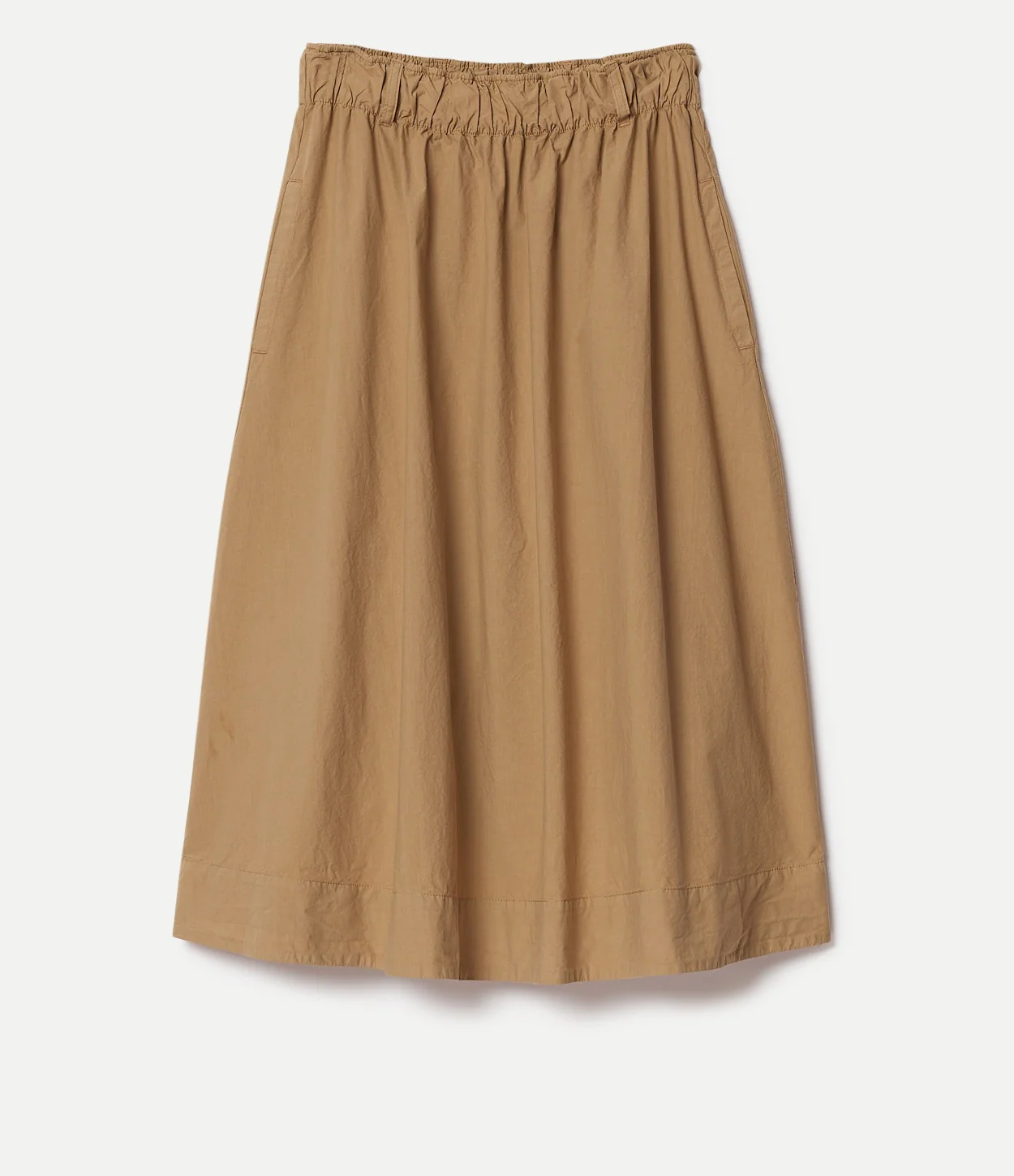 Relaxed Cotton Poplin Skirt - Image 2