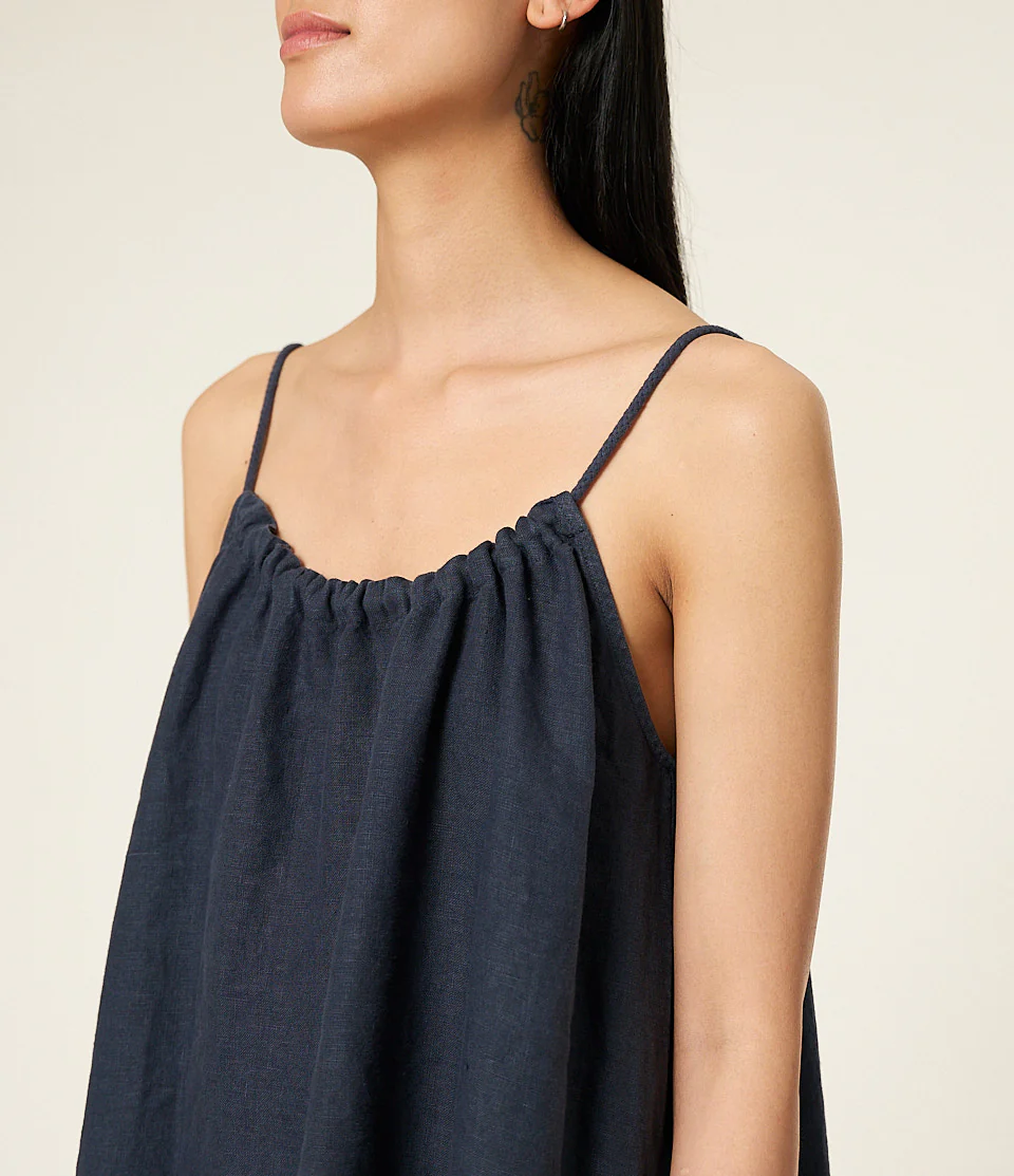 Linen Strap Dress - Image 3