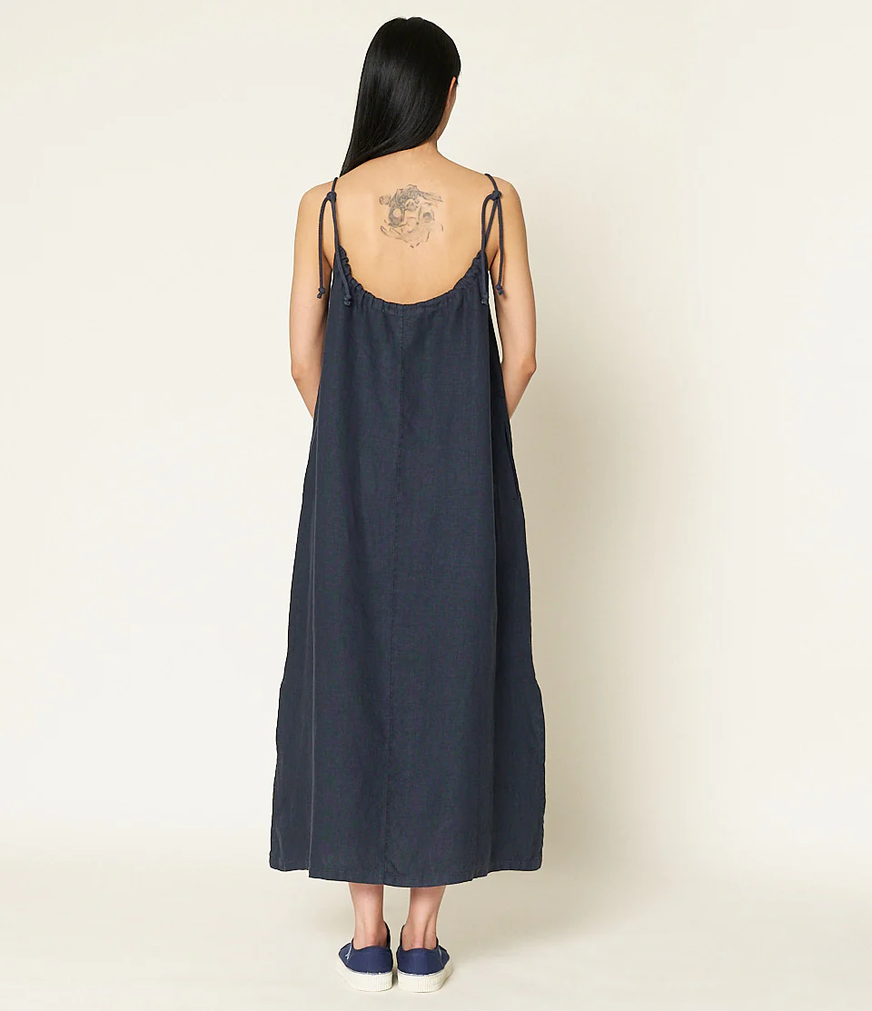 Linen Strap Dress - Image 4