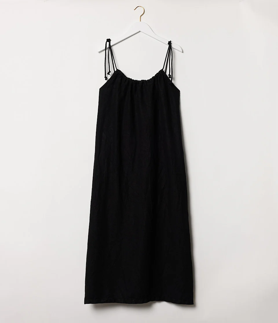 Linen Strap Dress - Image 2