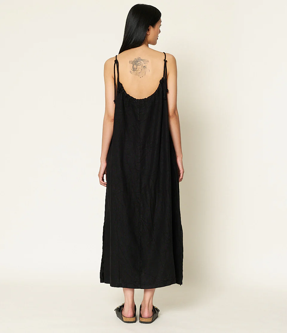 Linen Strap Dress - Image 4