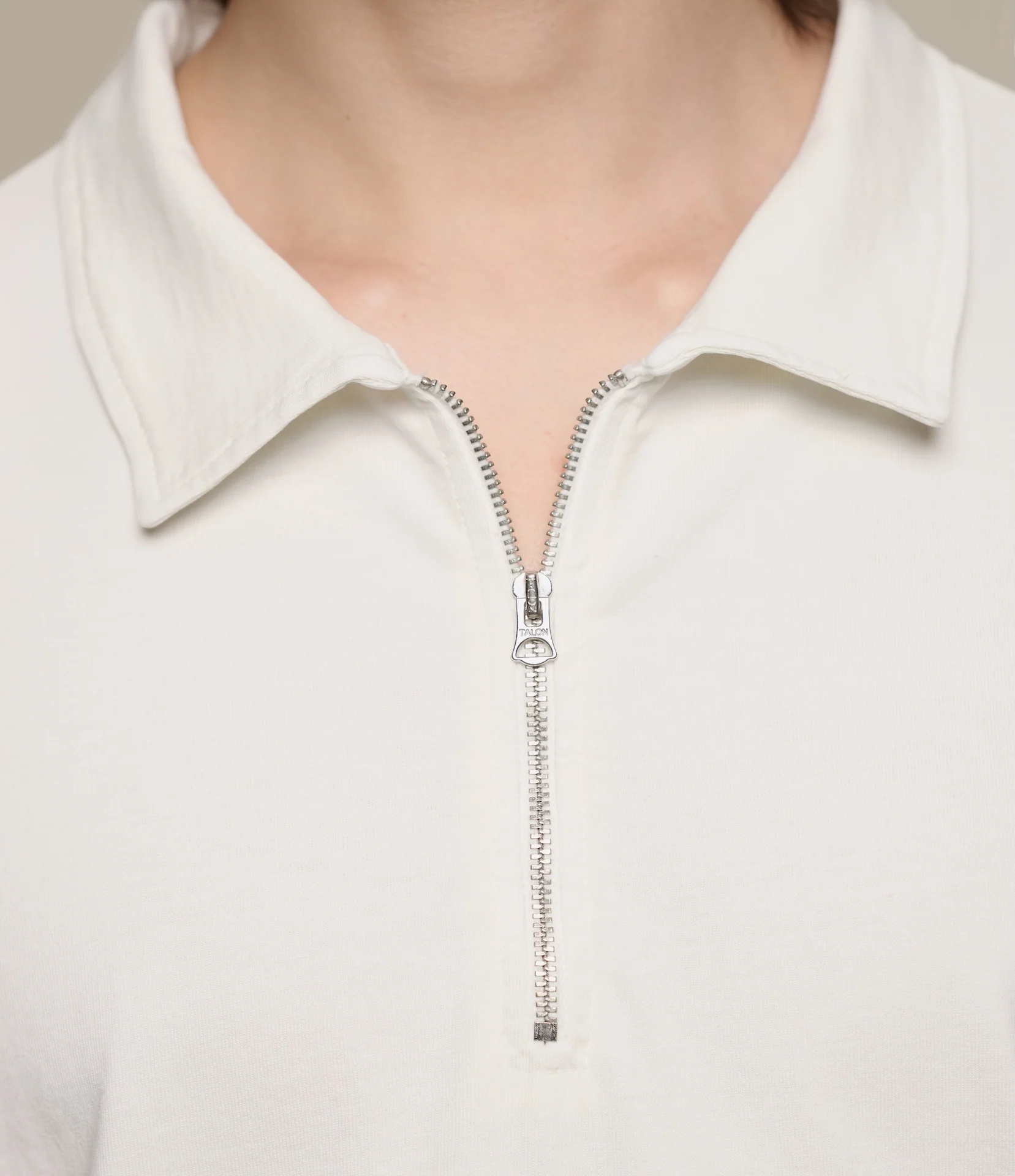 Sturdy Boxy Fit Giza Cotton-Hemp  Zip T-Shirt - Image 3