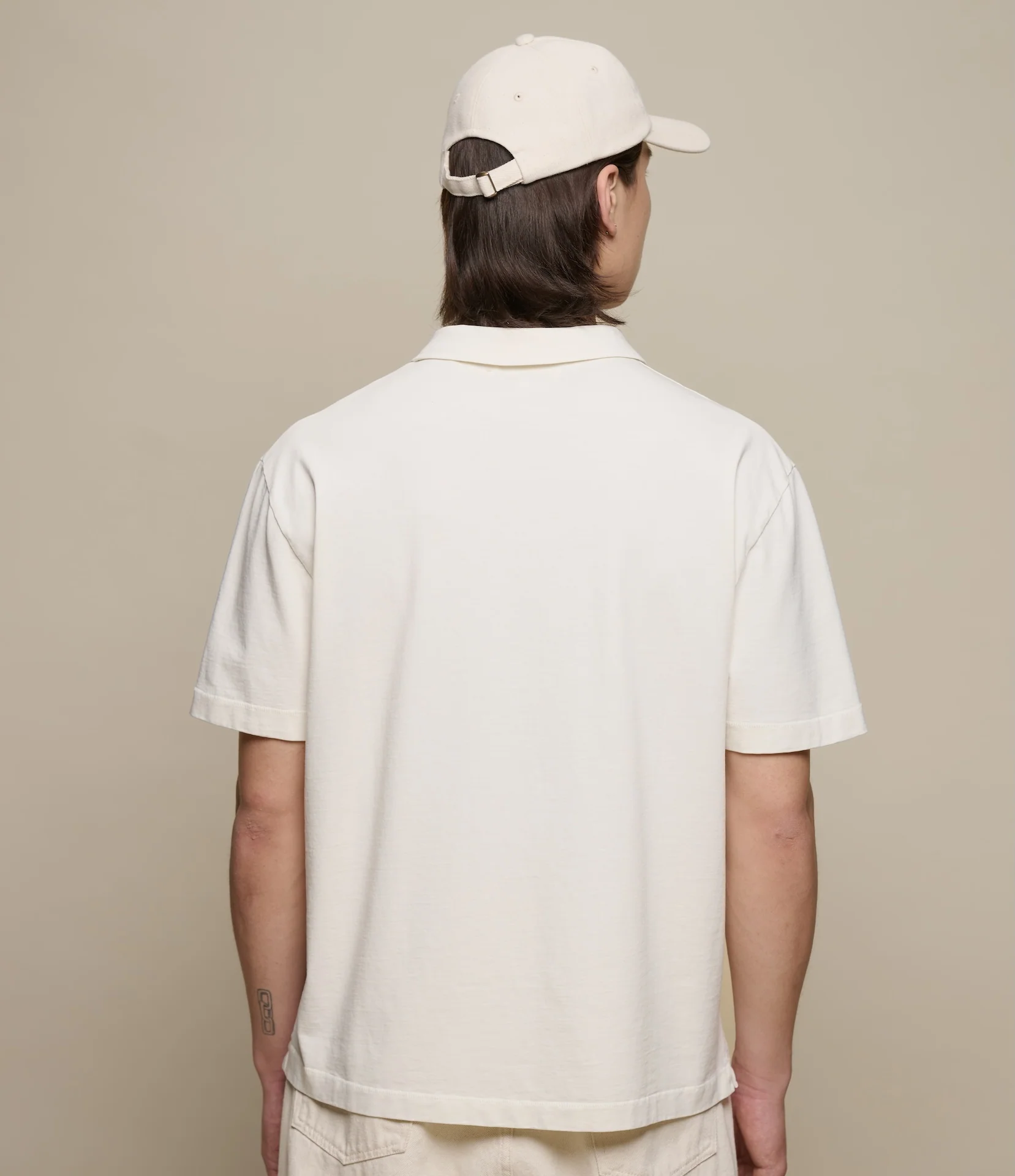Sturdy Boxy Fit Giza Cotton-Hemp  Zip T-Shirt - Image 4