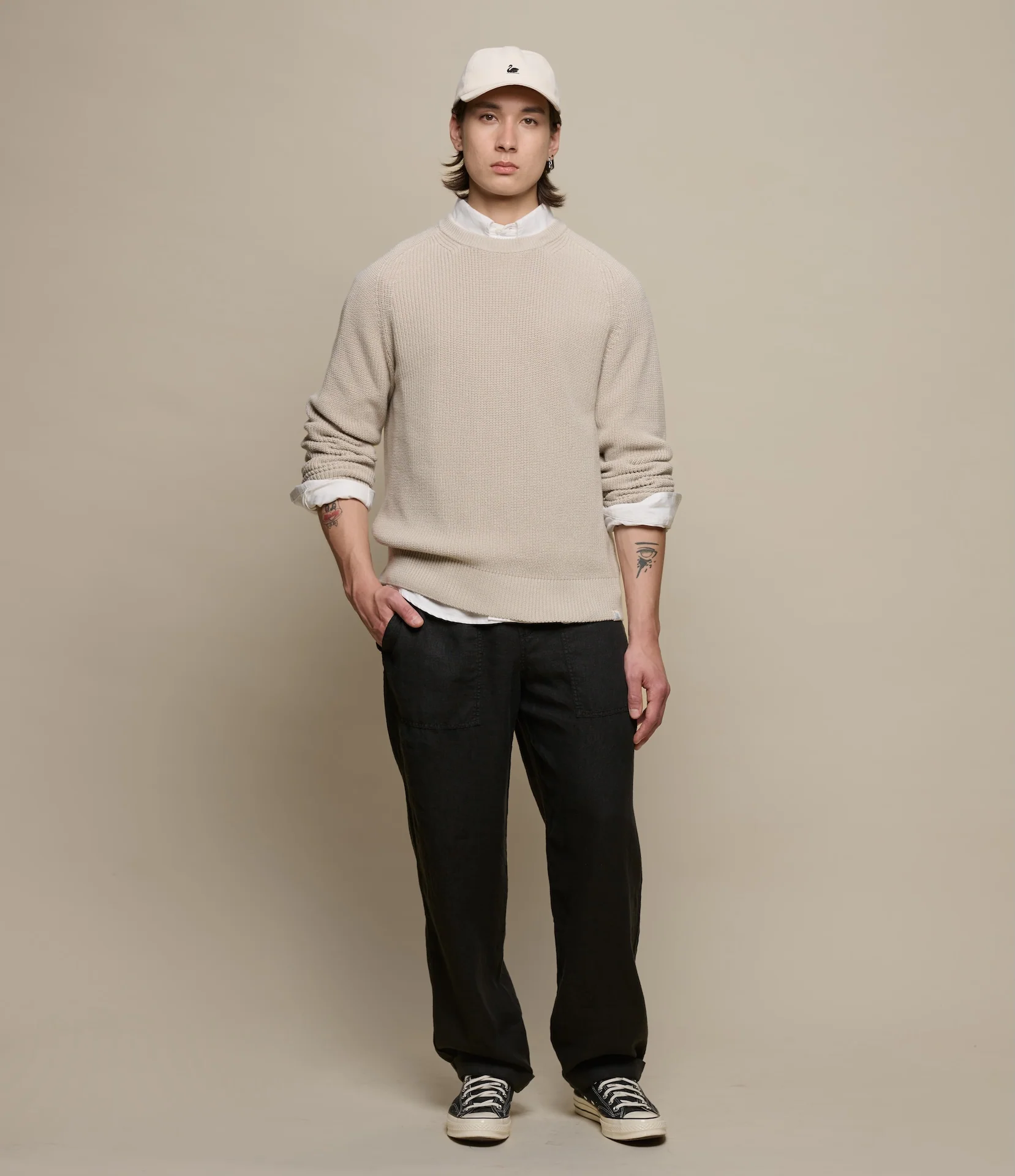 Sturdy Ribbed Cotton Sweater - Image 4