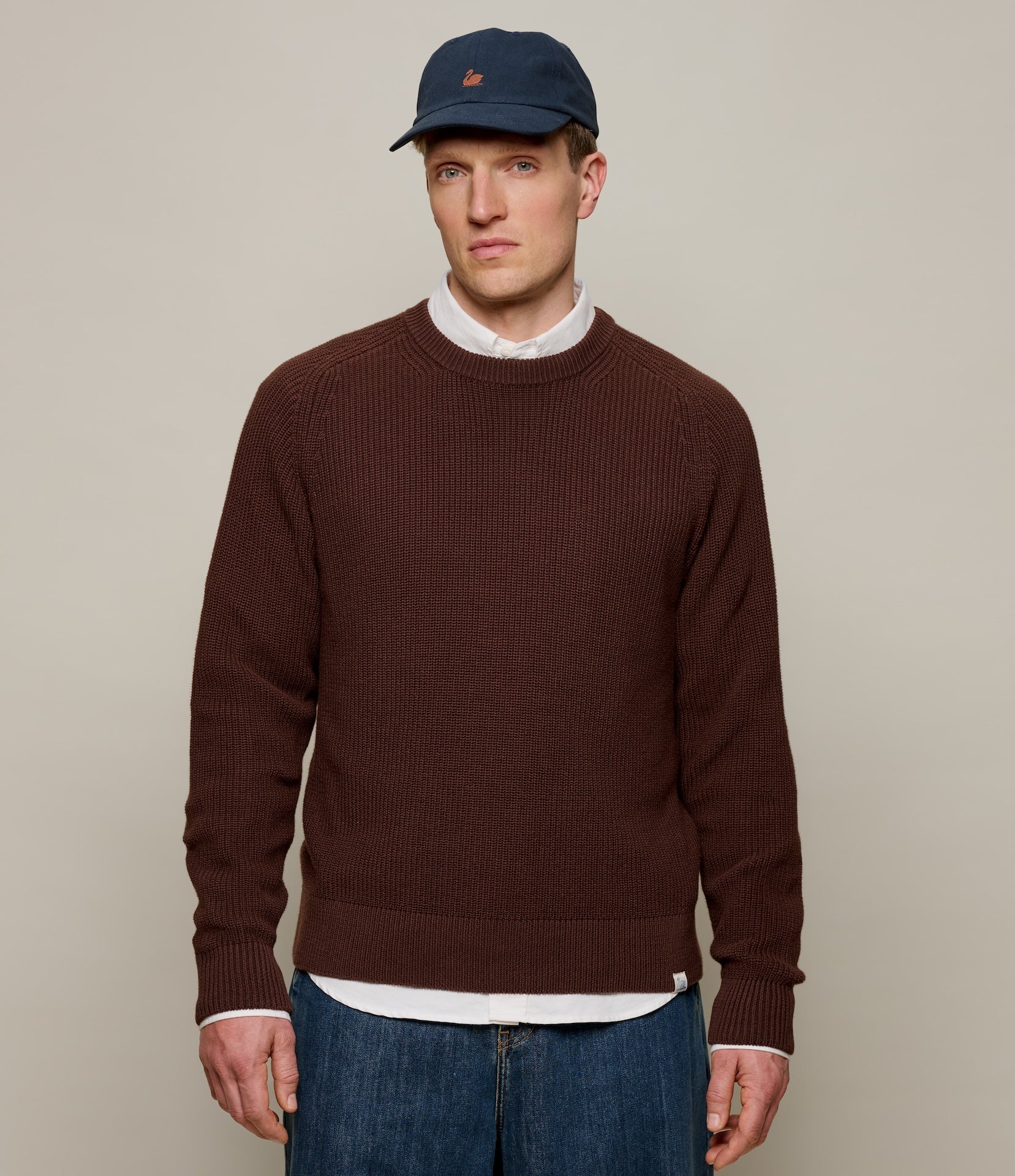 Sturdy Ribbed Cotton Sweater