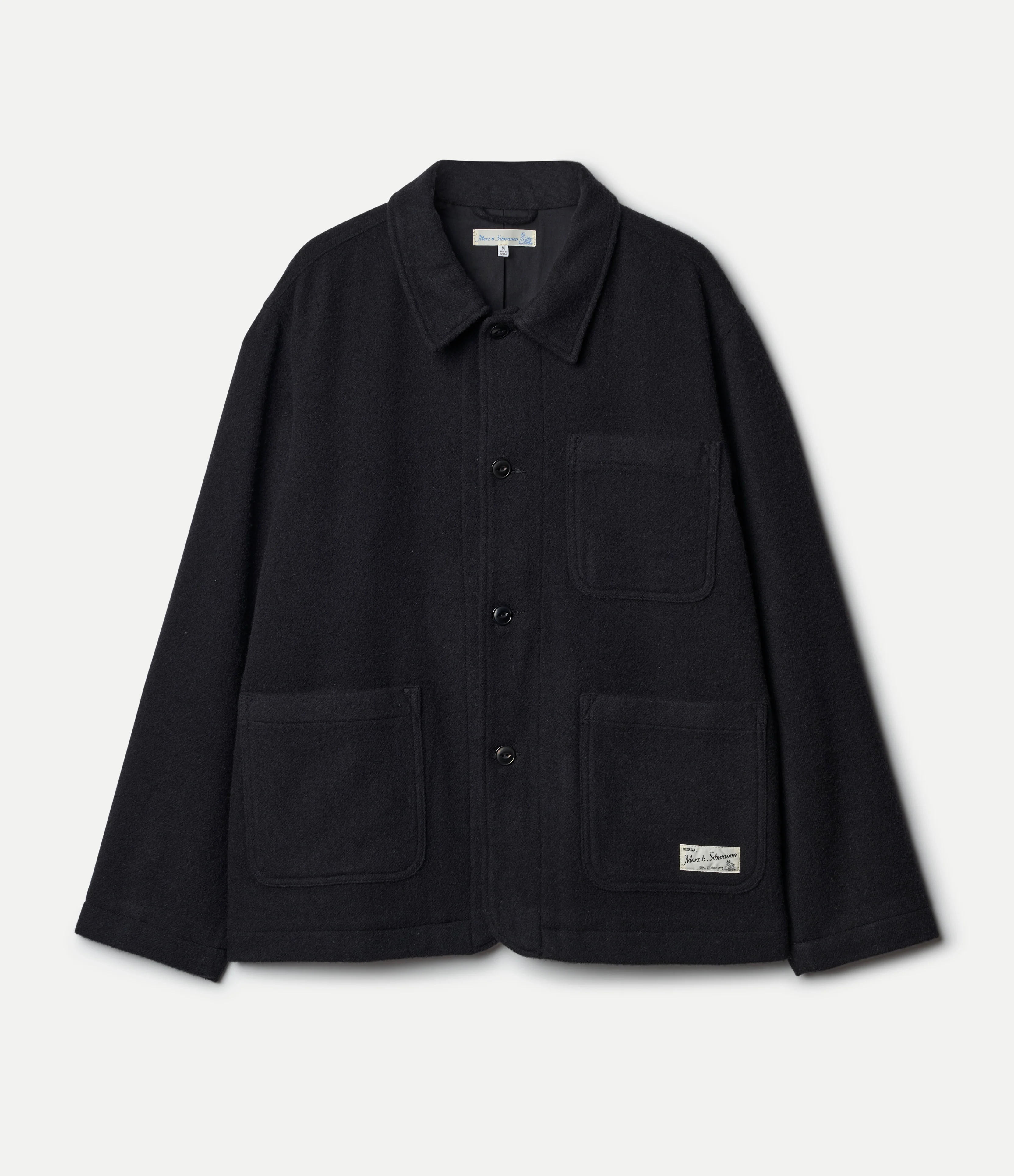 Traditionally Woven Burel Wool Worker's Jacket - Image 2