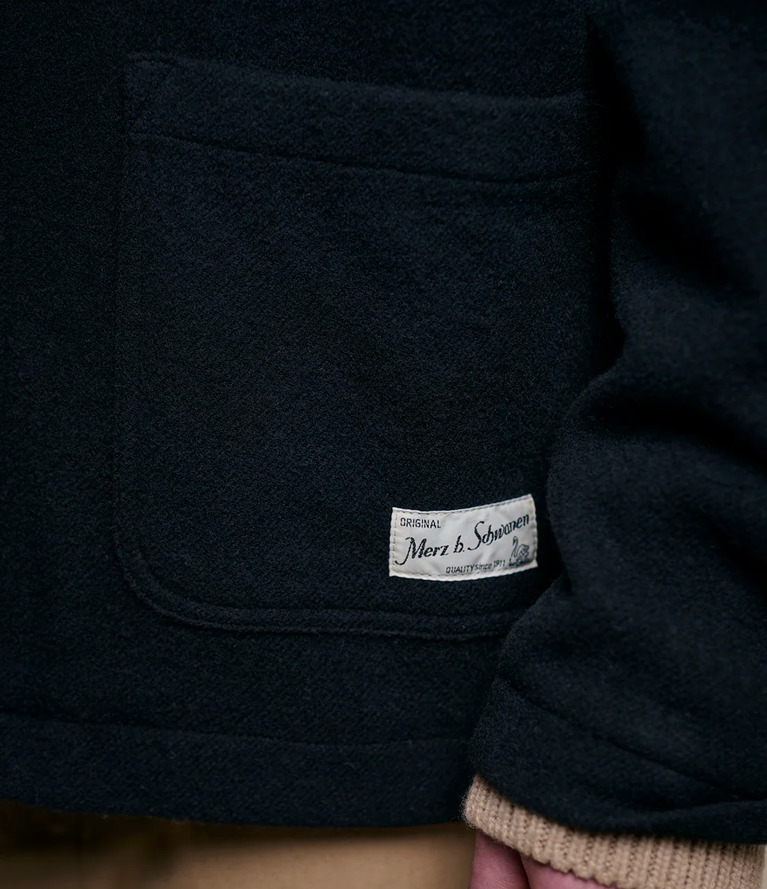 Traditionally Woven Burel Wool Worker's Jacket - Image 4