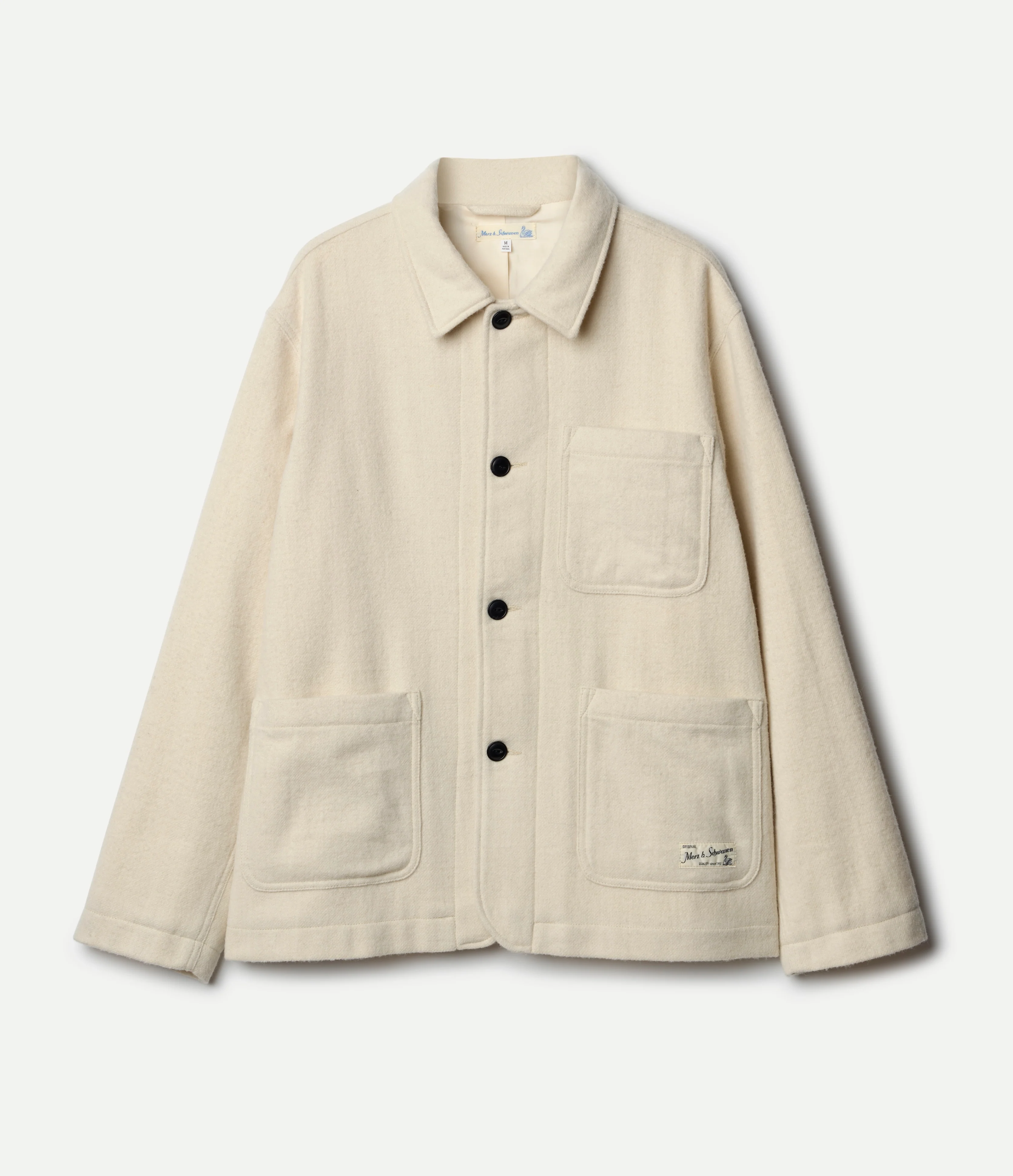 Traditionally Woven Burel Wool Worker's Jacket - Image 2