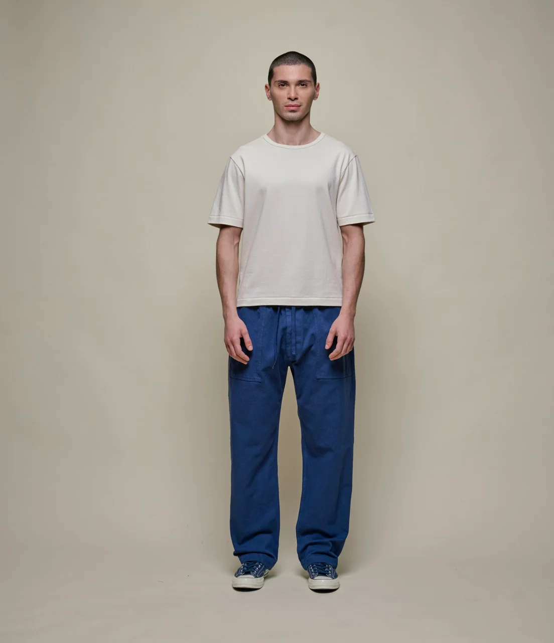 Worker's Cotton Twill Drawstring Pants - Image 5