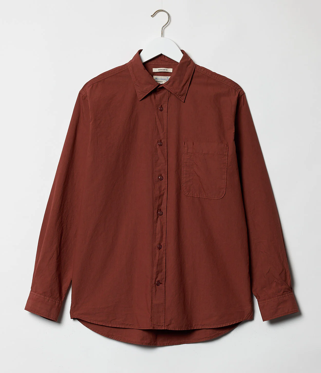 Paper Touch Cotton Poplin Long Sleeve Shirt - Image 2