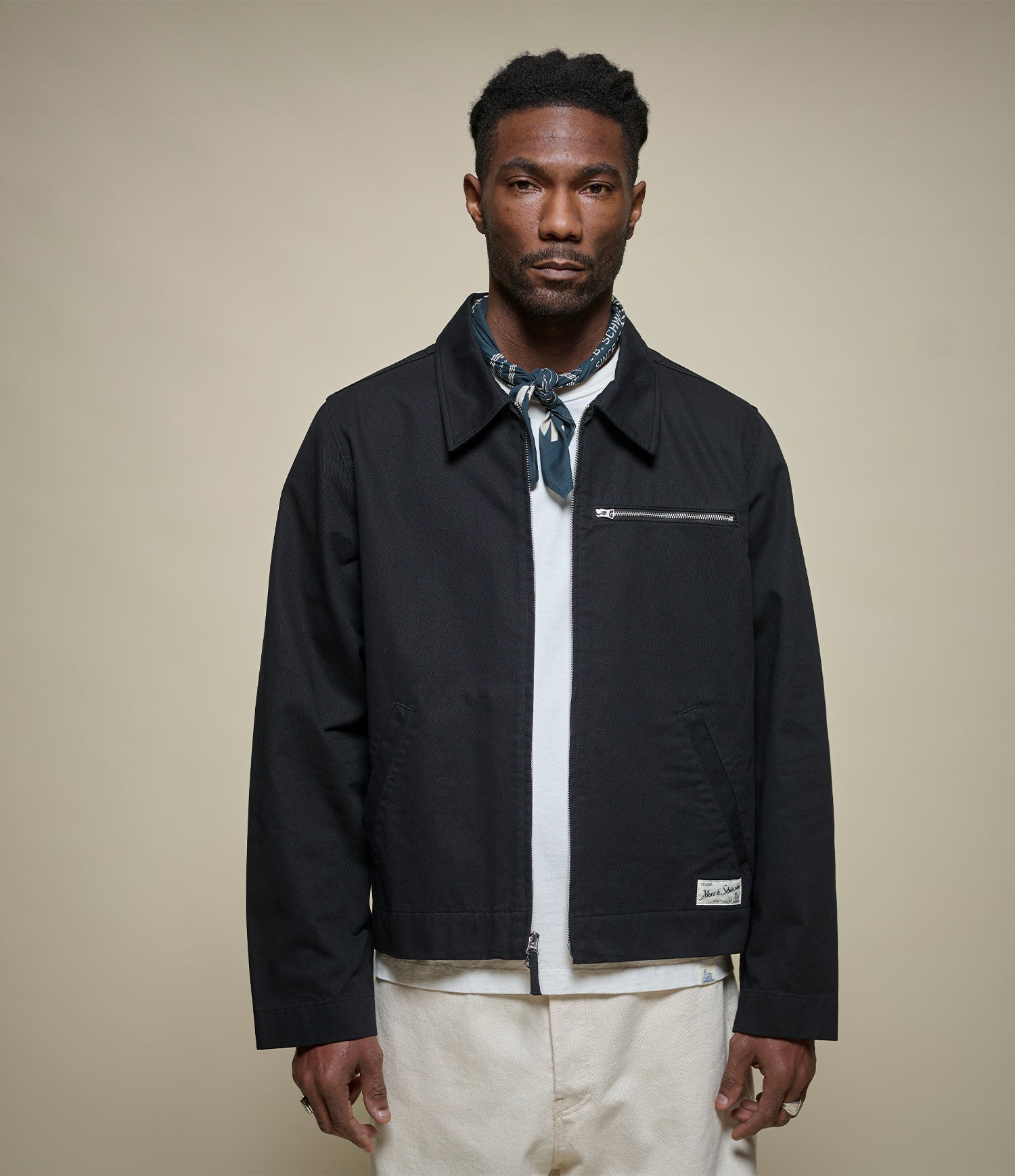 Zipped Twill Jacket