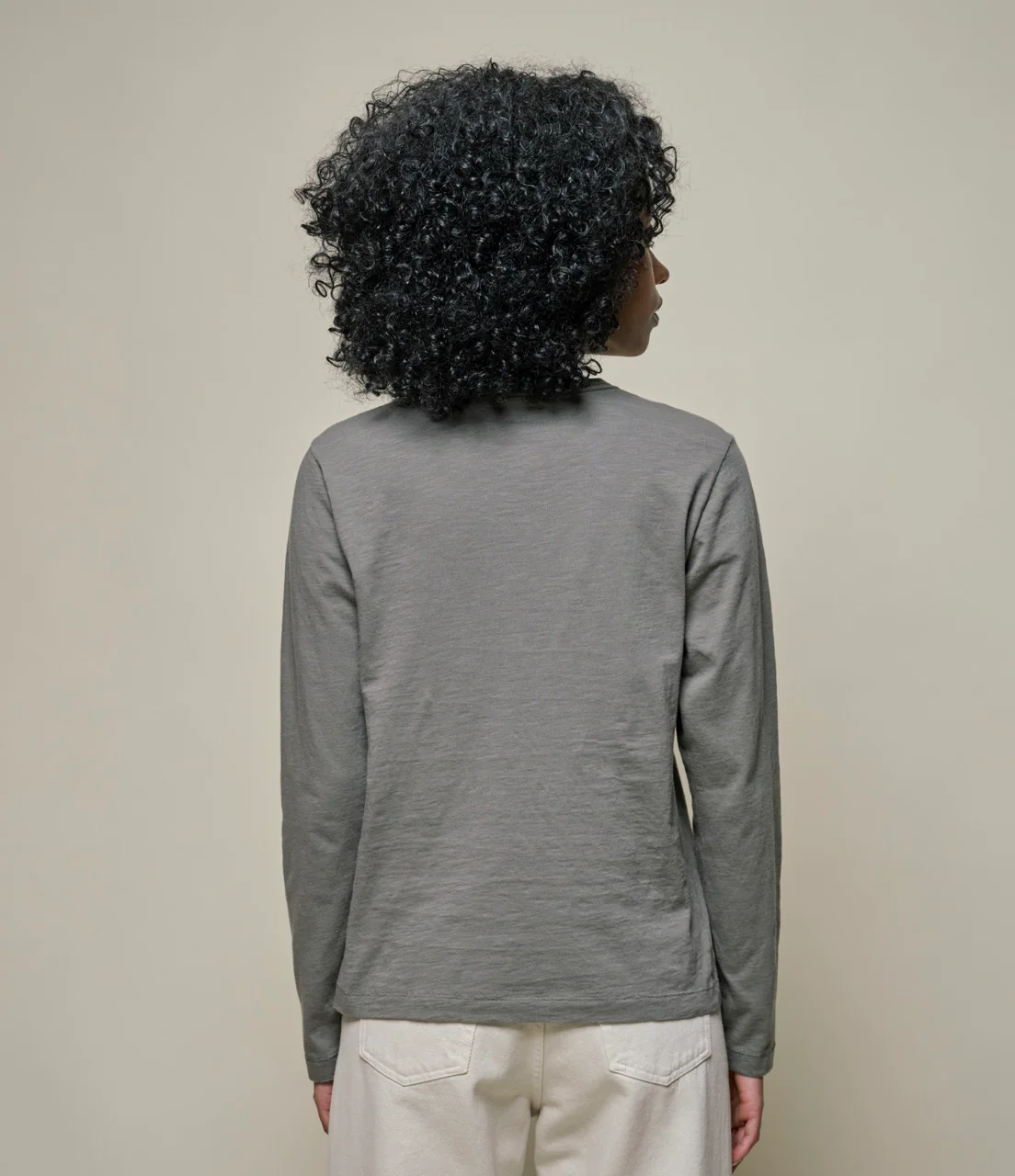 Slub Pima Cotton Women's Longsleeve - Image 4