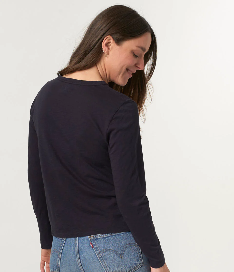 Slub Pima Cotton Women's Longsleeve - Image 4