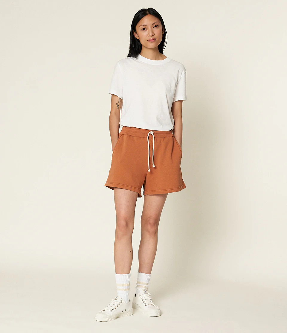 Retro Fleece Women's Cotton Sweat Shorts - Image 4