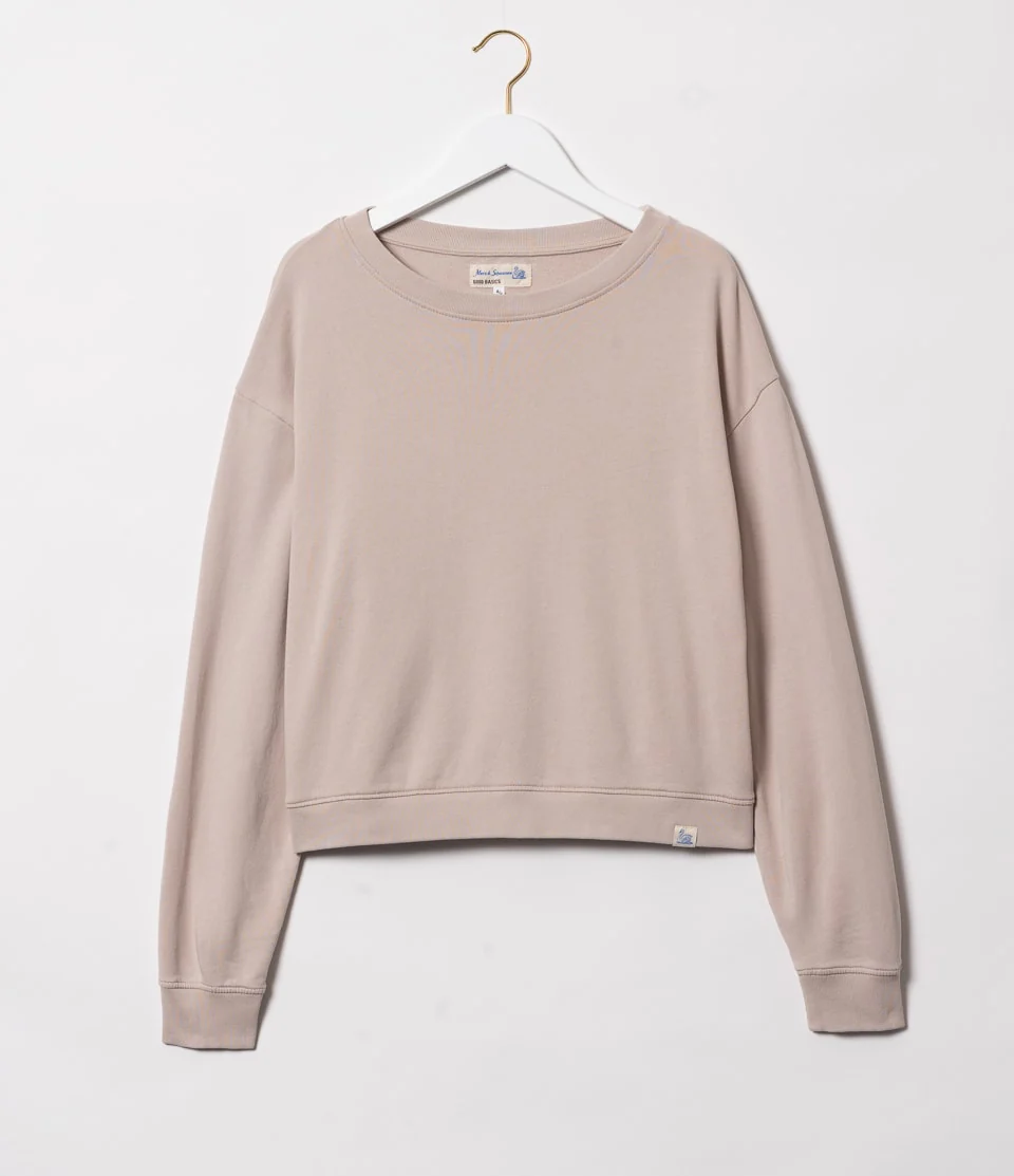 Cropped Lightweight American Fleece Women's Sweatshirt - Image 2