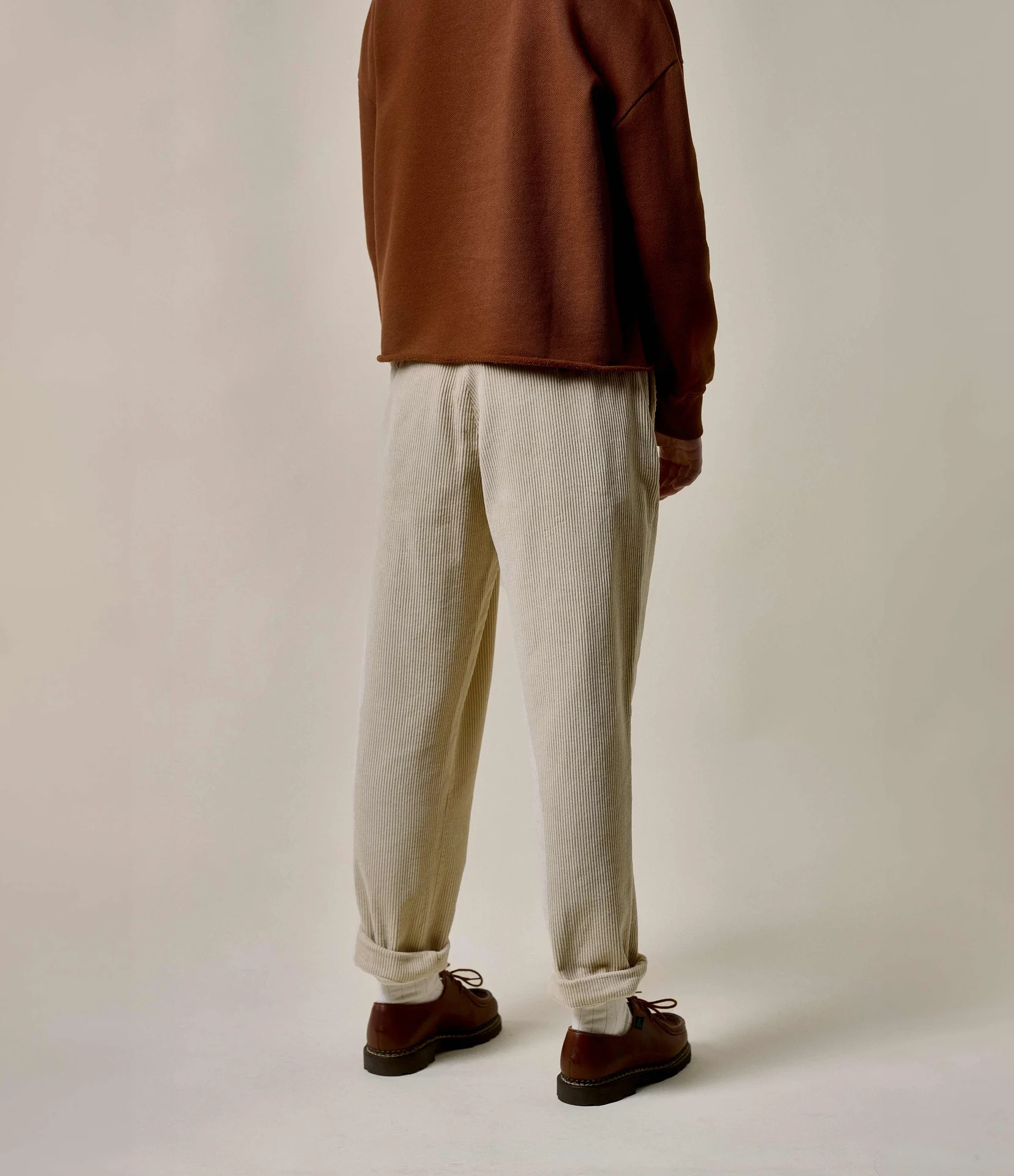 1955s Bold Cotton Corduroy Women's Ankle Length Chino Pants - Image 4