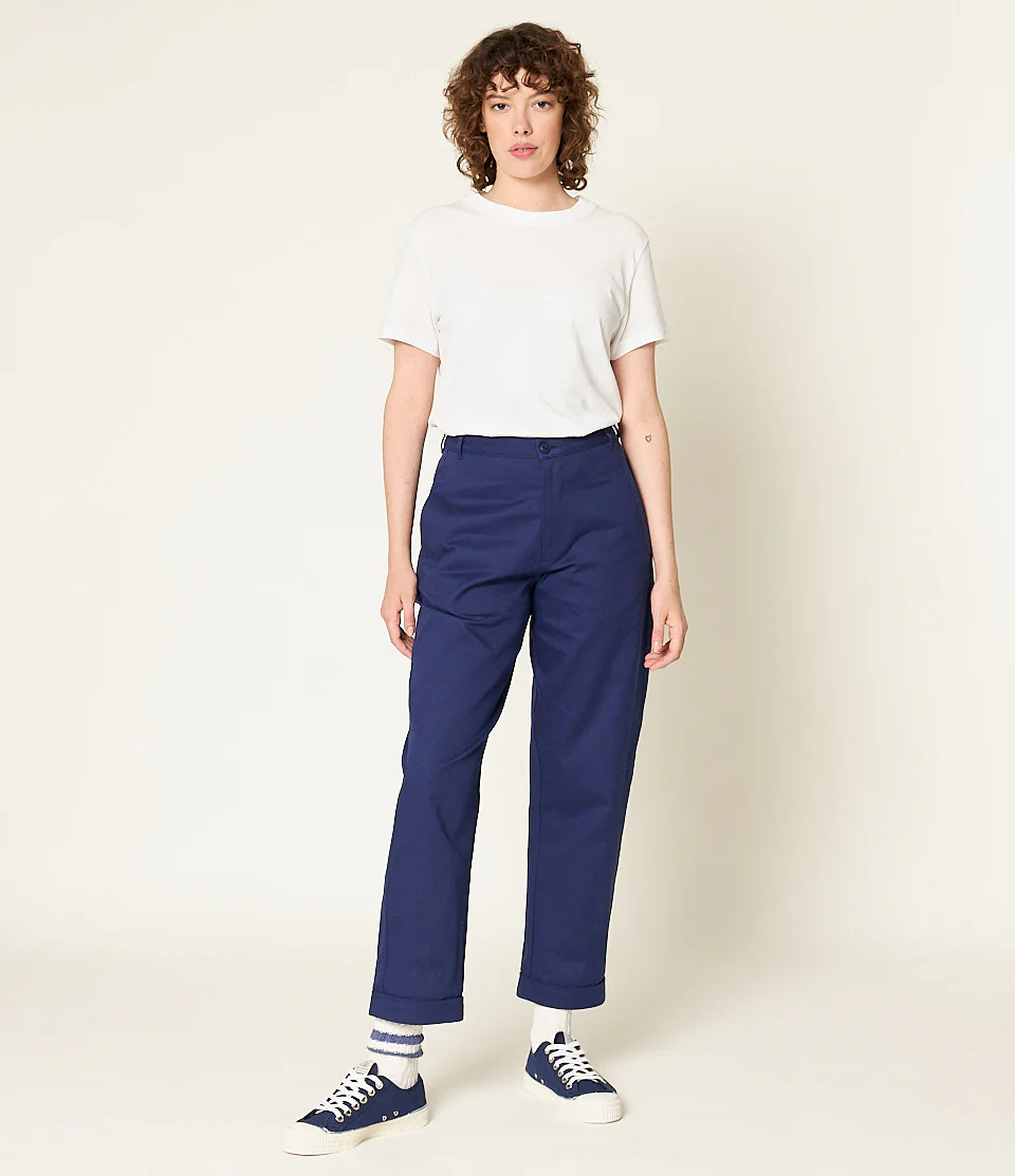 1955s Cotton Twill Women's Ankle Length Chino Pants - Image 5