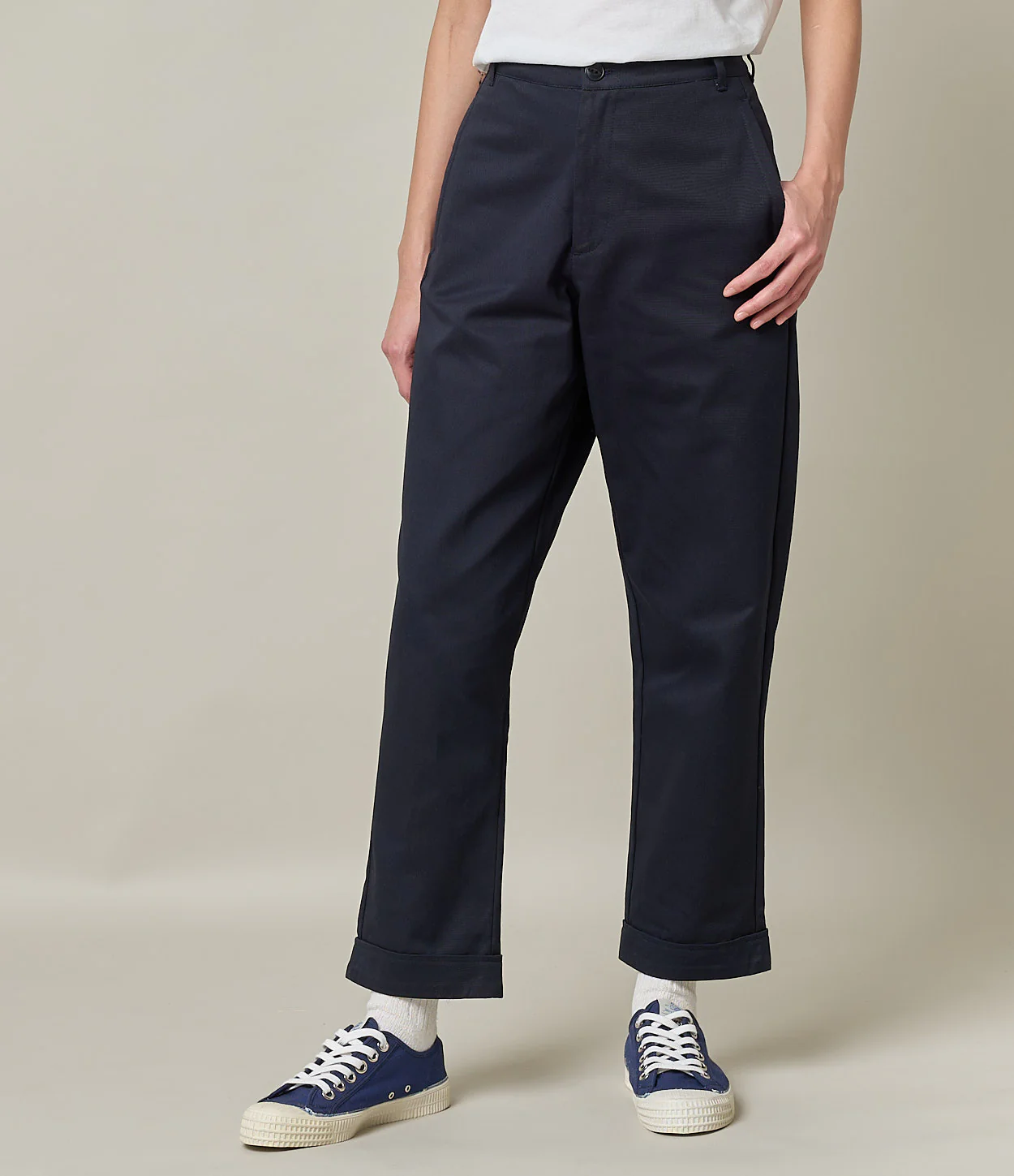 1955s Cotton Twill Women's Ankle Length Chino Pants
