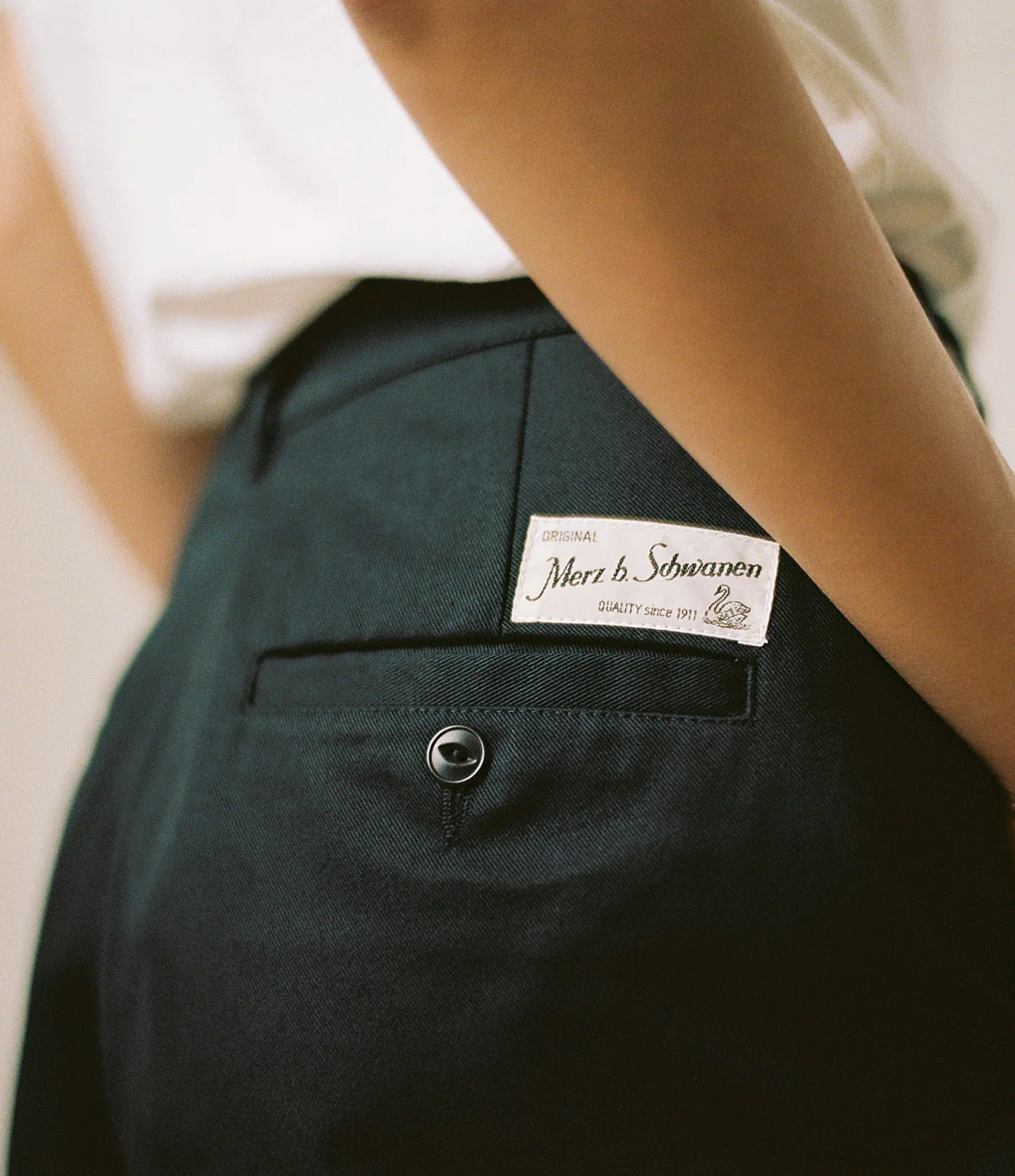 1955s Cotton Twill Women's Ankle Length Chino Pants - Image 4