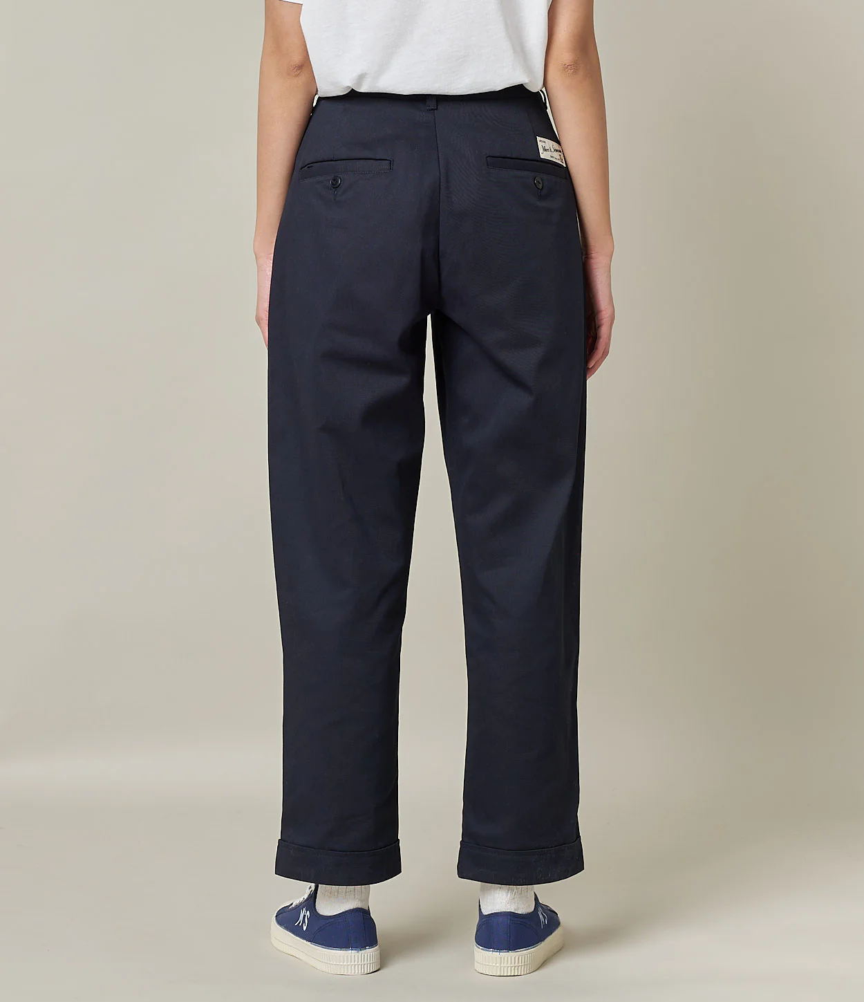 1955s Cotton Twill Women's Ankle Length Chino Pants - Image 6