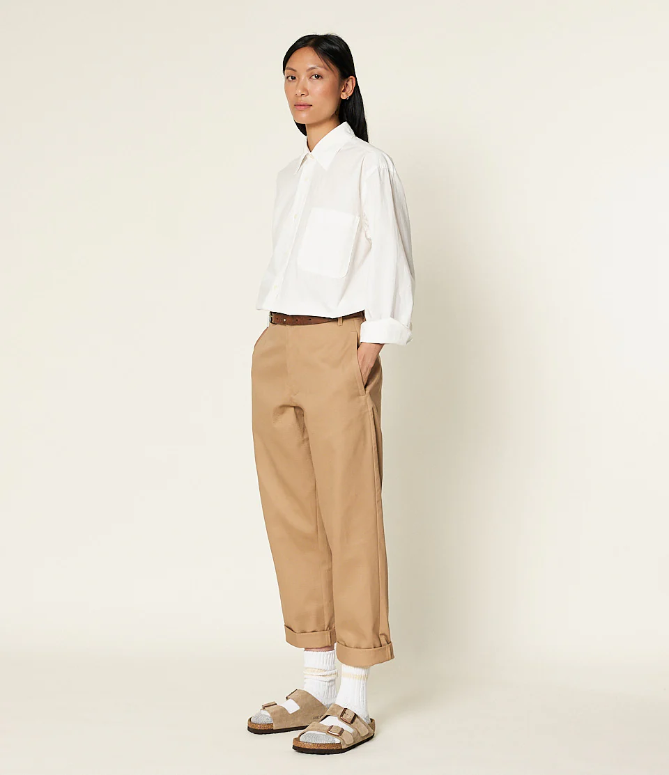 1955s Cotton Twill Women's Ankle Length Chino Pants - Image 4