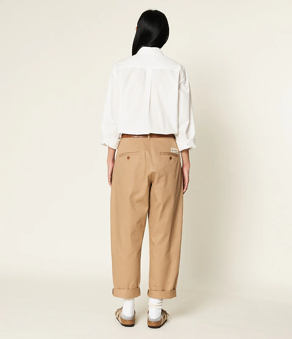 1955s Cotton Twill Women's Ankle Length Chino Pants - Image 5