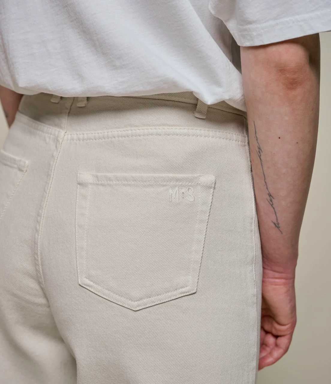 1930s Cotton Twill Ankle Length 5-Pocket-Pants - Image 4