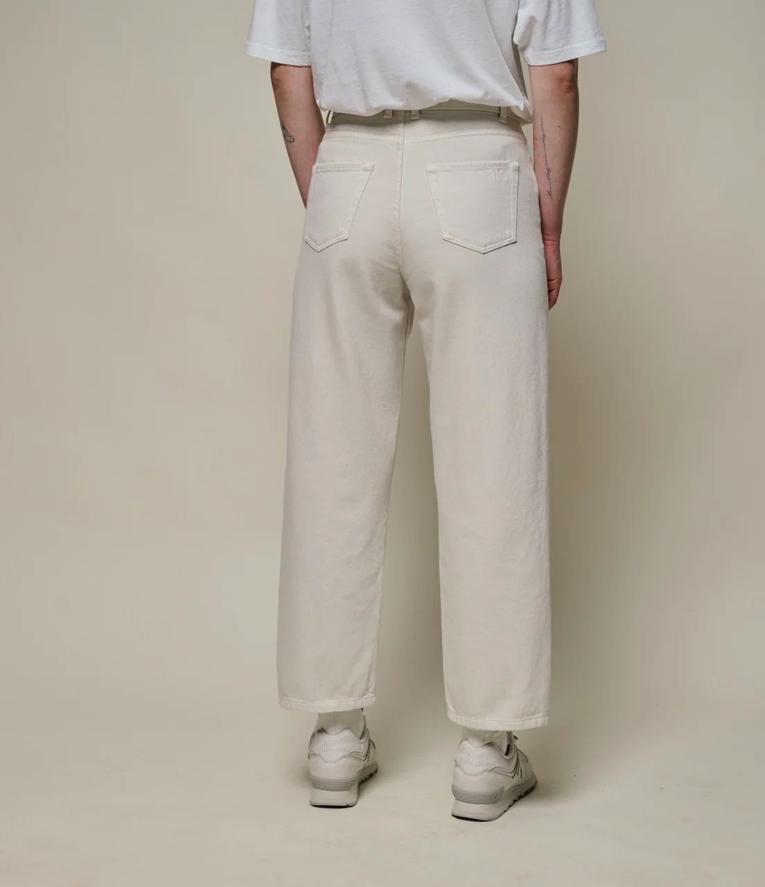 1930s Cotton Twill Ankle Length 5-Pocket-Pants - Image 6