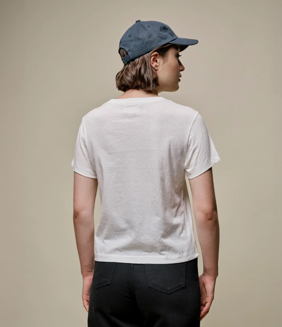 Cropped Cotton-Hemp Women's T-Shirt, All Plant-Based - Image 5