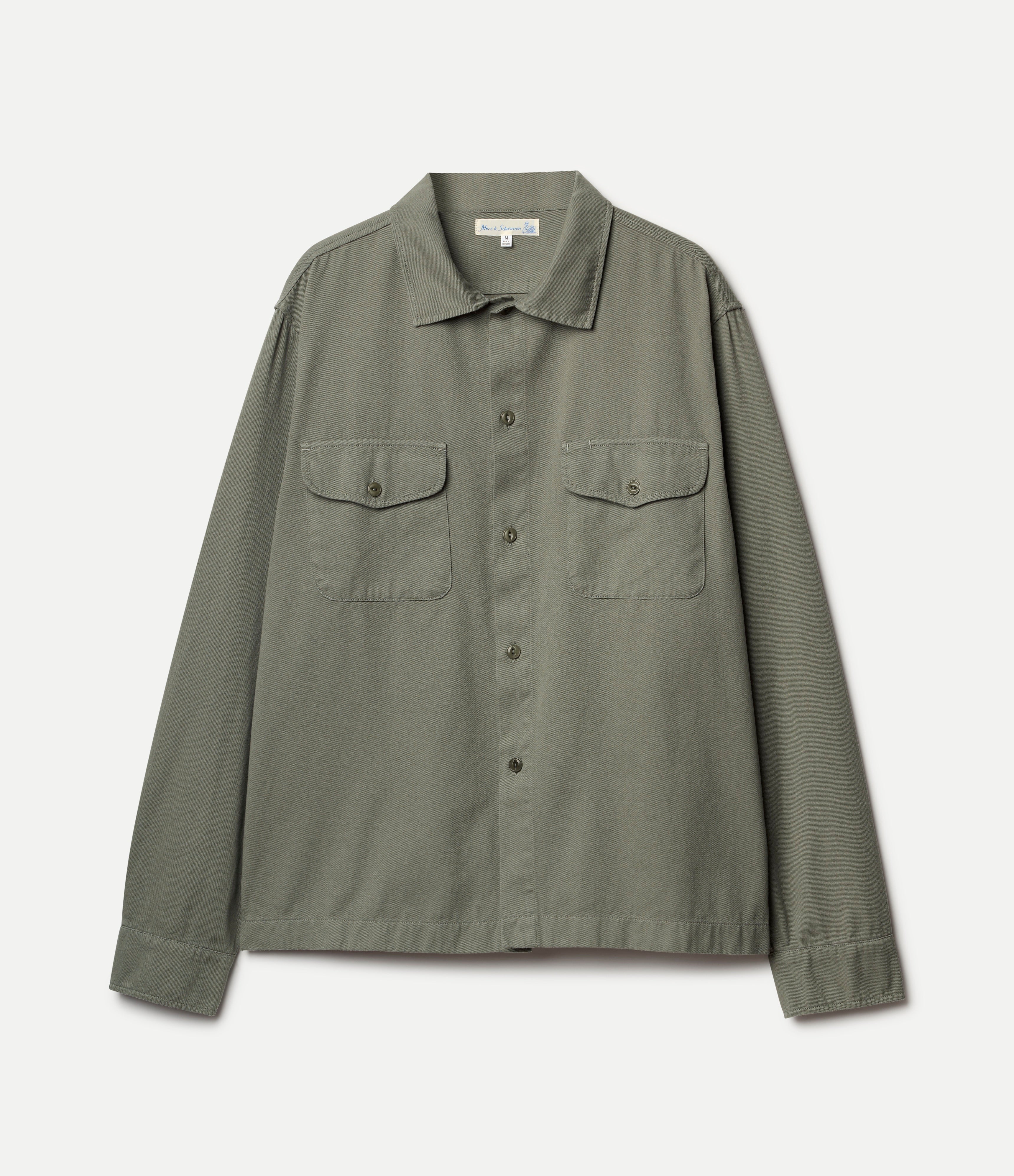 Worker's Cotton Twill Long Sleeve Shirt - Image 2