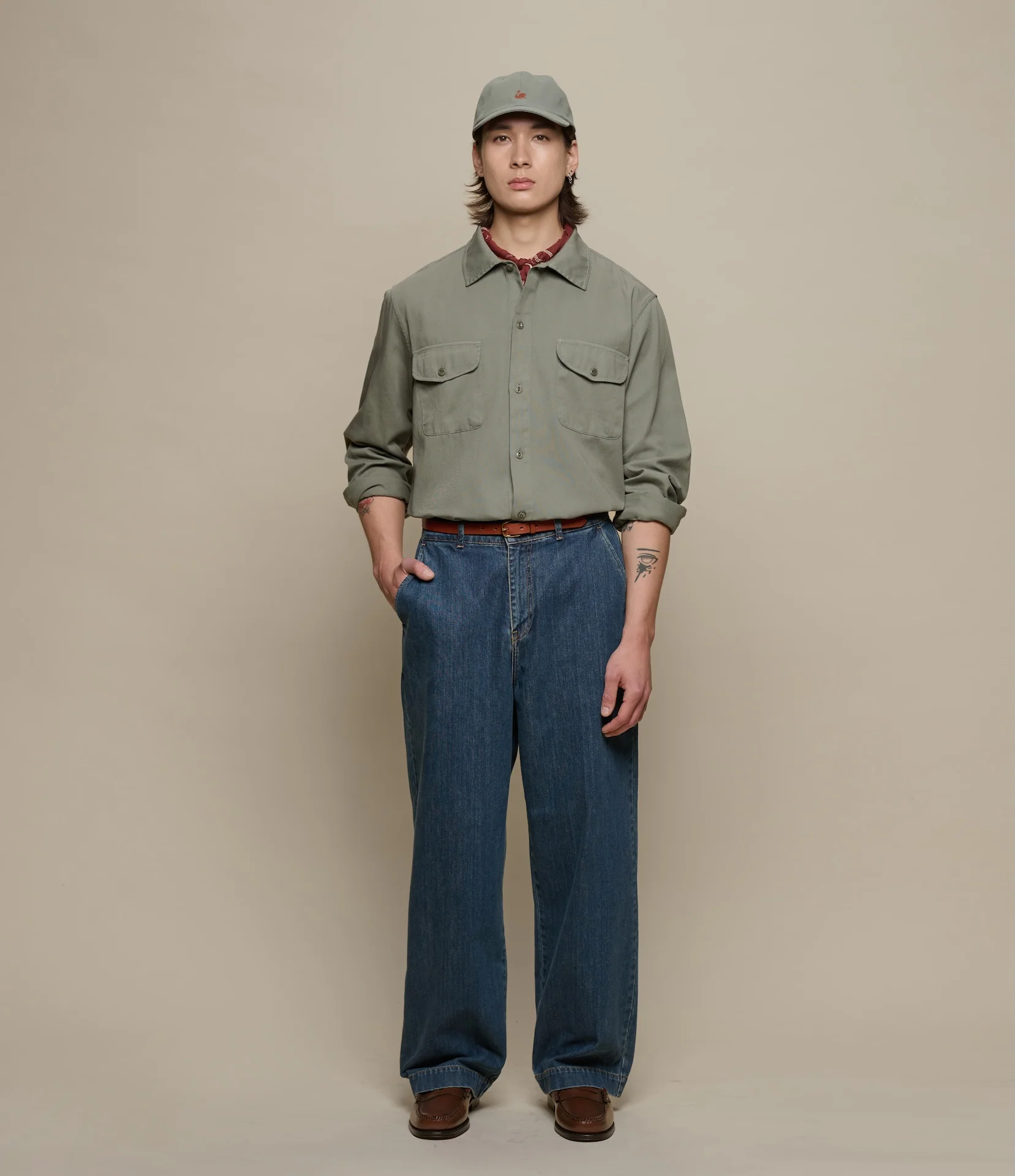 Worker's Cotton Twill Long Sleeve Shirt - Image 4