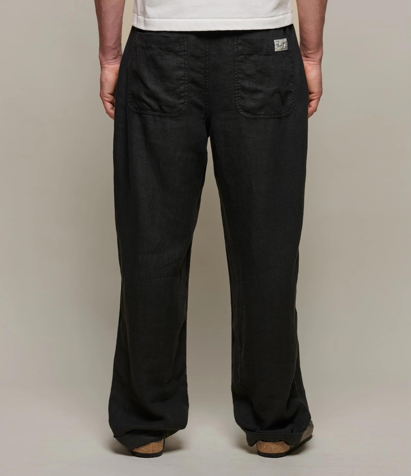 Workers's Linen Drawstring Pants - Image 8