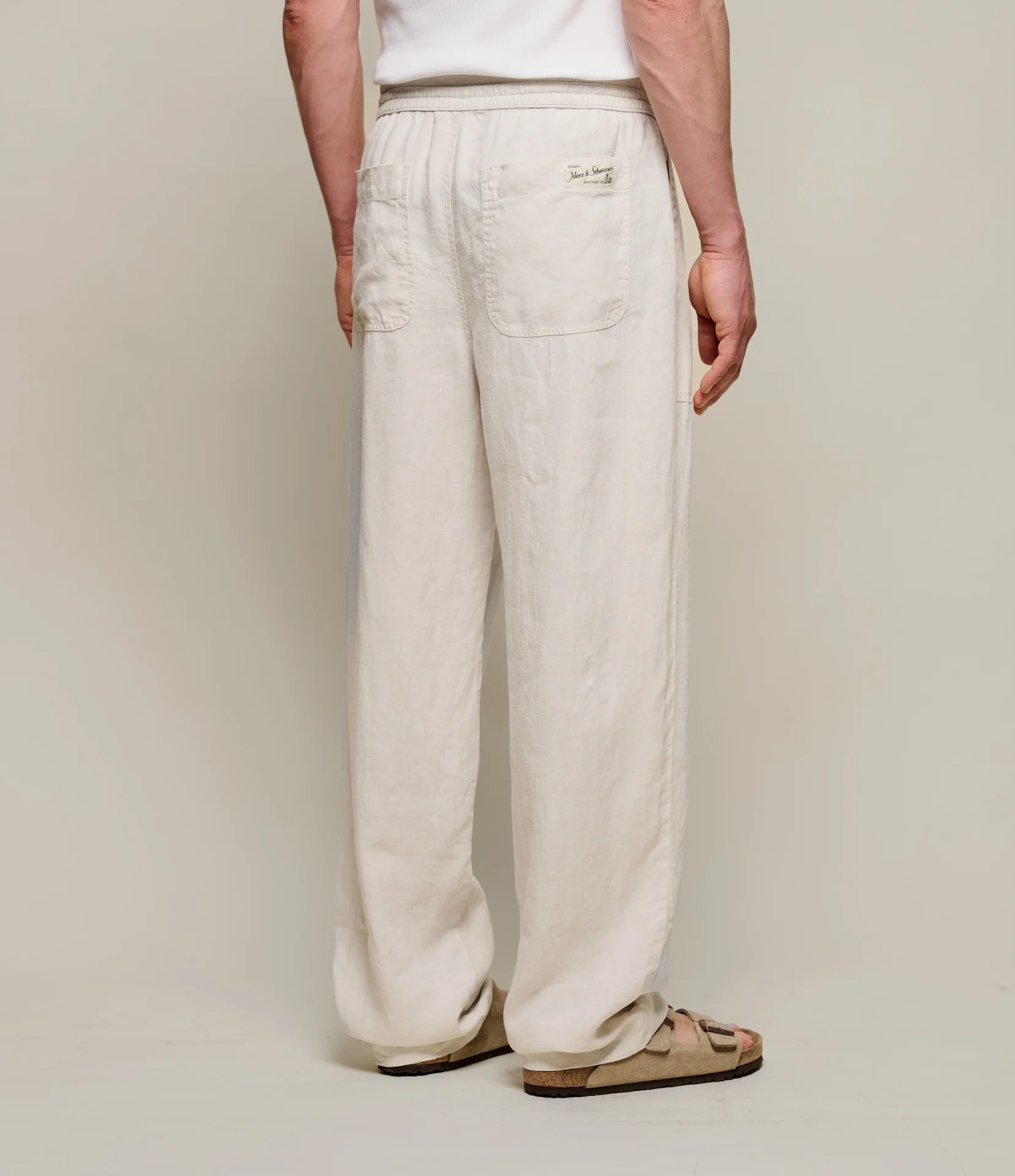 Workers's Linen Drawstring Pants - Image 6