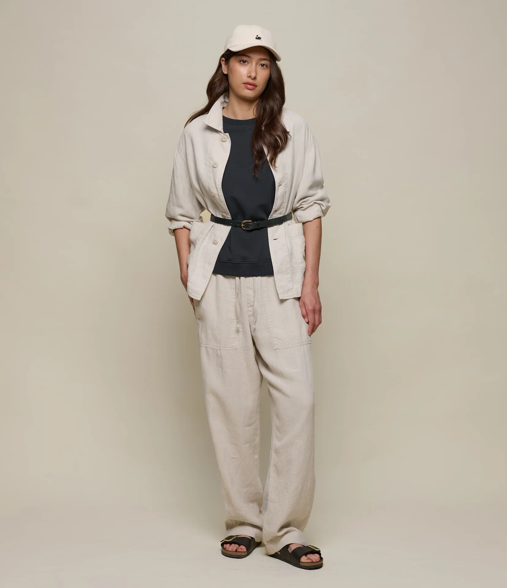 Workers's Linen Drawstring Pants - Image 9