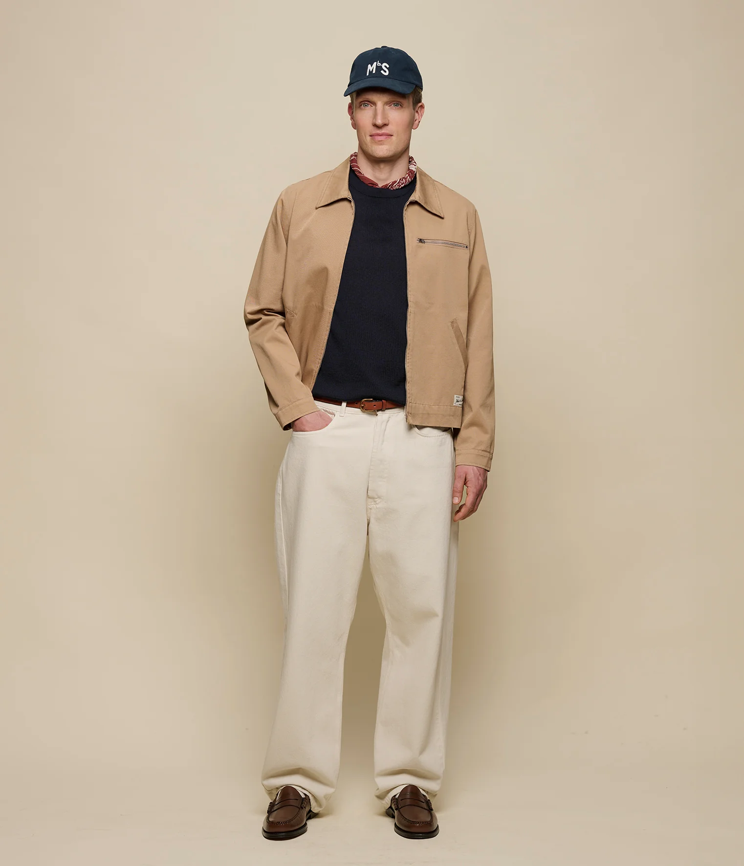 Zipped Twill Jacket